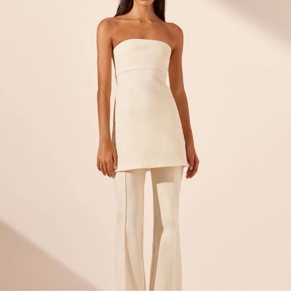 Shona Joy Lani strapless mini dress and pant set / NWT